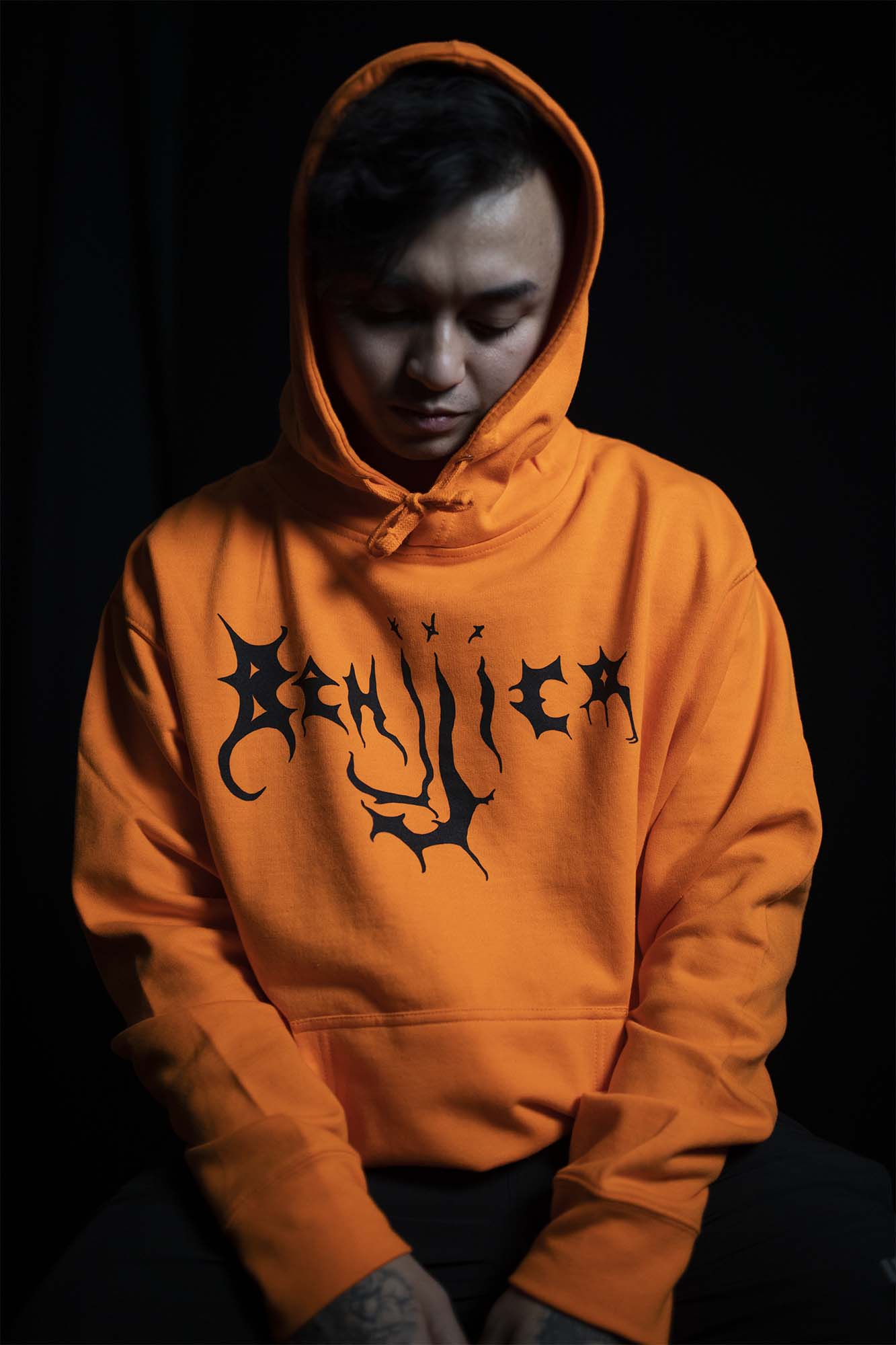 Benjji Logo Hoodie - Orange