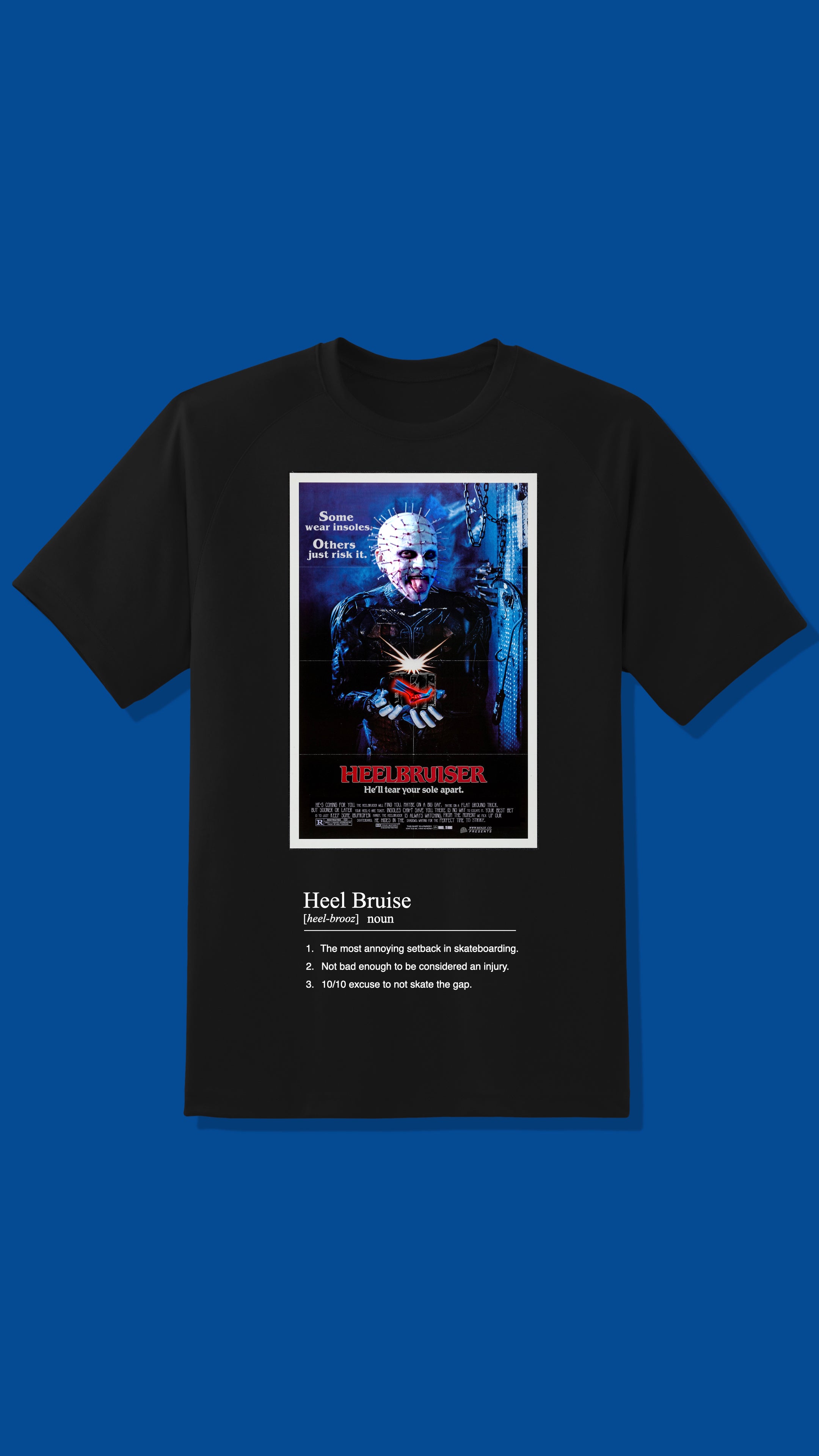 HEELBRUISER TEE - BLACK – BenjjiCoShop